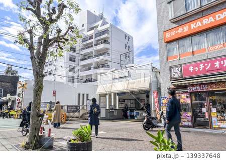 東京都大田区の都市風景 下丸子駅前 東京都大田区の都市風景 下丸子駅前 139337648