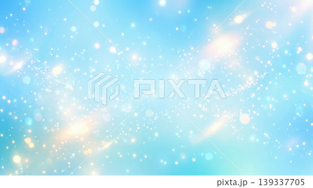 青色の背景とライトリーク素材 青色の背景とライトリーク素材 139337705