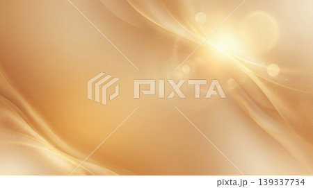 メタリックゴールドと光のエフェクトの背景素材 メタリックゴールドと光のエフェクトの背景素材 139337734