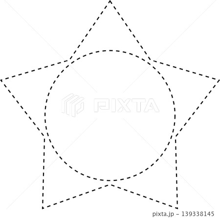 Star dash line Star dash line 139338145