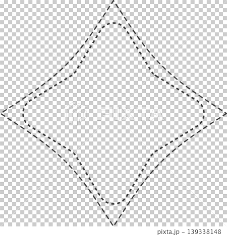 Star dash line Star dash line 139338148