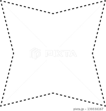 Star dash line Star dash line 139338167