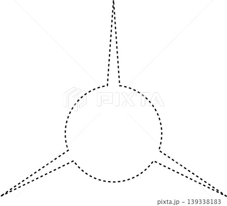 Star dash line Star dash line 139338183