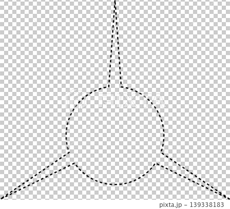 Star dash line Star dash line 139338183