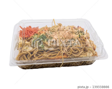 パック焼きそば（パック閉）輪ゴム付き 139338666