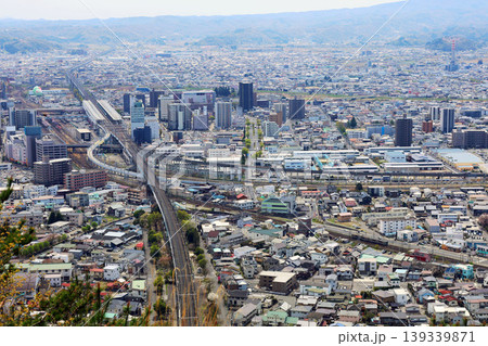 信夫山より望む新幹線分岐駅 信夫山より望む新幹線分岐駅 139339871