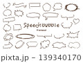 ふきだしのフレームセット 139340170