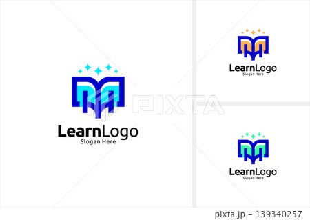 Learning logo design. Creative book logo concept. Education logo design template Learning logo design. Creative book logo concept. Education logo design template 139340257