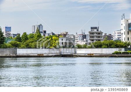 隅田川リバーテラスからの風景 隅田川リバーテラスからの風景 139340869