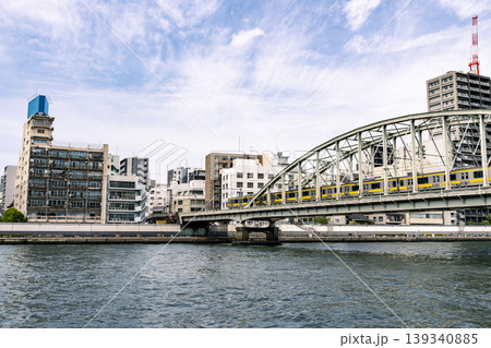 隅田川リバーテラスからの風景 隅田川リバーテラスからの風景 139340885