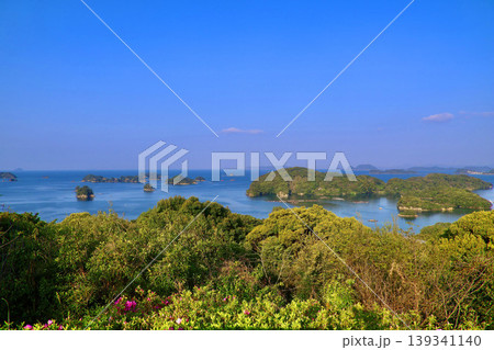 船越展望所からの眺望(長崎県・佐世保市) 船越展望所からの眺望(長崎県・佐世保市) 139341140