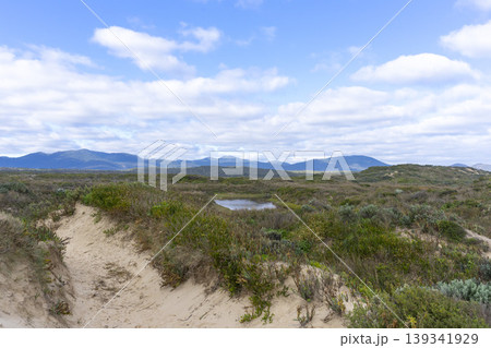 Cotters bay with blue sky at Wilsons Promontory National Park Victoria, Australia. Cotters bay with blue sky at Wilsons Promontory National Park Victoria, Australia. 139341929