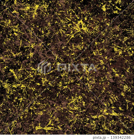 Grunge textures. Weathered metal. Abstract pattern of black background, layered with brown and yellow splatters. Grunge textures. Weathered metal. Abstract pattern of black background, layered with brown and yellow splatters. 139342286