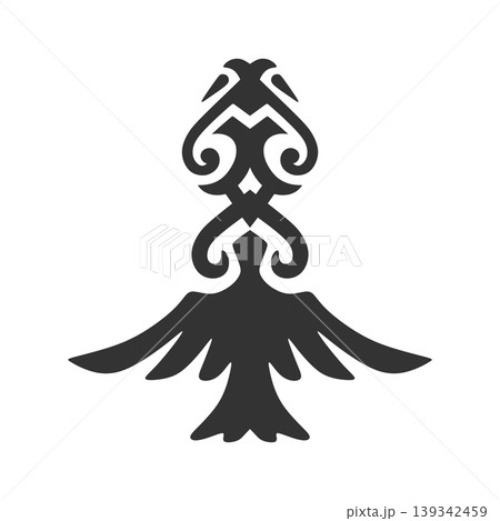 Tribal Bird Ornament Tattoo Design Tribal Bird Ornament Tattoo Design 139342459