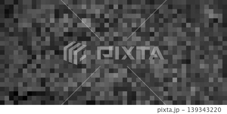 Grey black pixelated background displaying digital pattern texture Grey black pixelated background displaying digital pattern texture 139343220