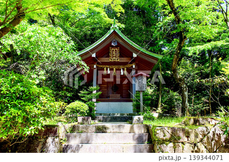 【福岡】初夏の太宰府　竈門神社の末社・五穀社 139344071