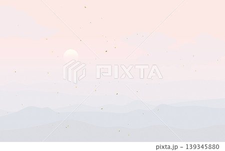 白い和柄和紙の背景素材 白い和柄和紙の背景素材 139345880