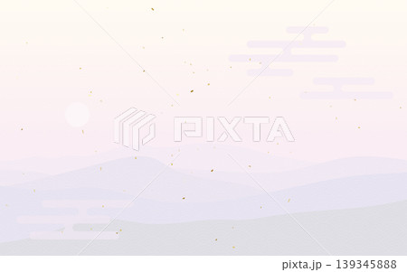 白い和柄和紙の背景素材 白い和柄和紙の背景素材 139345888