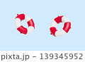 Red and White Lifebuoy. 3D Rendering.  139345952