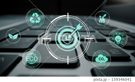 Focus on Environmental Sustainability and Technology with Eco-friendly Icons on a Computer Keyboard for Modern Business Strategies and Innovation Gluon Focus on Environmental Sustainability and Technology with Eco-friendly Icons on a Computer Keyboard for Modern Business Strategies and Innovation Gluon 139346041