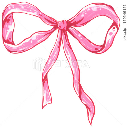Coquette pink bow ribbon illustration, Hand drawn elegant frame border, feminine fashion accessory, cute vintage decoration Coquette pink bow ribbon illustration, Hand drawn elegant frame border, feminine fashion accessory, cute vintage decoration 139346121