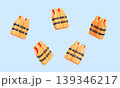 Orange Life Jacket. 3D Rendering. 139346217