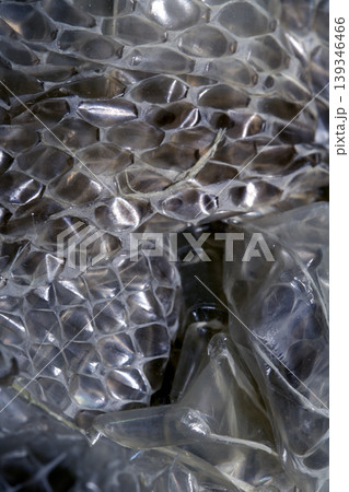 Close up of shedded snake skin snakeskin textured reptile background Close up of shedded snake skin snakeskin textured reptile background 139346466