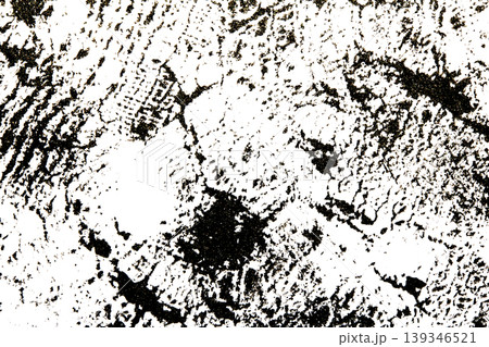 Black ink lines, blots and pressed patterns on a white background Black ink lines, blots and pressed patterns on a white background 139346521