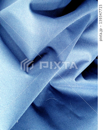 Close up of crumpled thick fabric folded Close up of crumpled thick fabric folded 139347715