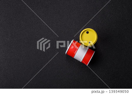Metal barrels containing oil, gas, or chemicals, global fuel prices, and trends. Oil barrels Metal barrels containing oil, gas, or chemicals, global fuel prices, and trends. Oil barrels 139349050