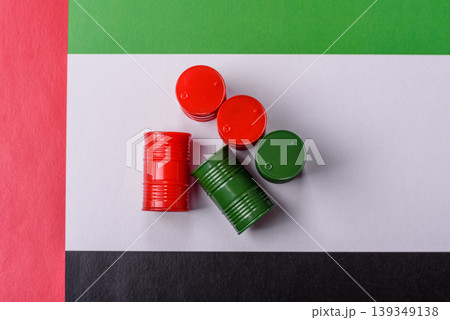 Metal barrels containing oil, gas, or chemicals, with a prohibition sign. Oil barrels Metal barrels containing oil, gas, or chemicals, with a prohibition sign. Oil barrels 139349138