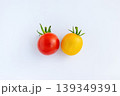 白背景にカラフルなミニトマト（夏野菜） 139349391