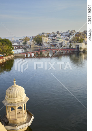 Udaipur city at Pichola lake in India Udaipur city at Pichola lake in India 139349804