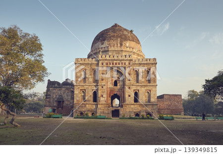 Shish Gumbad tomb in Lodhi Garden in New Delhi city, India Shish Gumbad tomb in Lodhi Garden in New Delhi city, India 139349815
