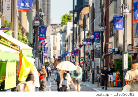 東京・品川 かつての宿場町・北品川本通り商店街の街並み 東京・品川 かつての宿場町・北品川本通り商店街の街並み 139350392