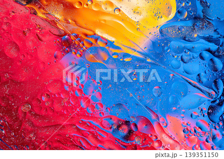 Vibrant pink and blue splash art background Vibrant pink and blue splash art background 139351150