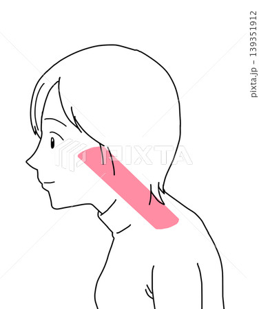 ストレートネックの女性 ストレートネックの女性 139351912