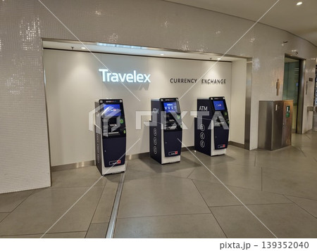 Amsterdam, Netherlands - March 27, 2026: ATMs inside Amsterdam Airport Schiphol, the main international airport of the Netherlands Amsterdam, Netherlands - March 27, 2026: ATMs inside Amsterdam Airport Schiphol, the main international airport of the Netherlands 139352040