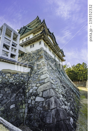 名古屋城　天守閣石垣　愛知県名古屋市 139352332