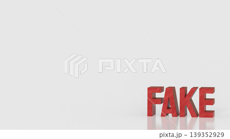 Fake News And False Information Warning 3d render. Fake News And False Information Warning 3d render. 139352929