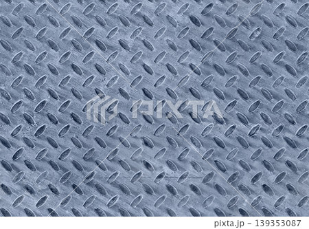 Seamless tileable diamond plate steel texture, industrial metal background Seamless tileable diamond plate steel texture, industrial metal background 139353087