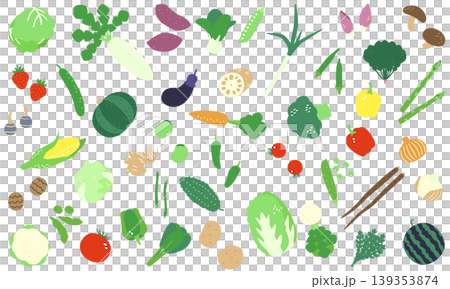 春夏秋冬の野菜の壁紙背景素材 春夏秋冬の野菜の壁紙背景素材 139353874