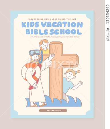 VBS children snorkeling with Jesus VBS children snorkeling with Jesus 139354249