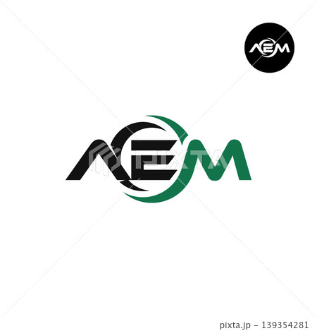 Letter AEM Logo Design Readymade Initial Letter AEM Logo Design Readymade Initial 139354281