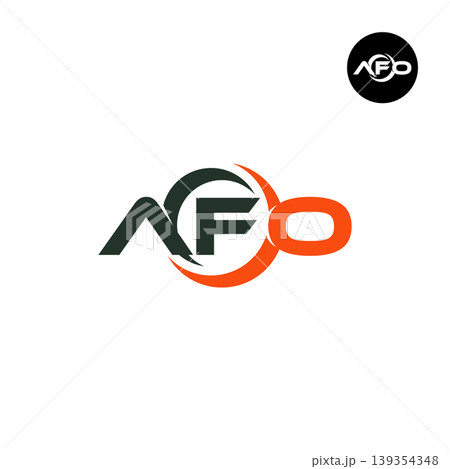Letter AFO Logo Design Readymade Initial Letter AFO Logo Design Readymade Initial 139354348