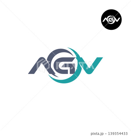 Letter AGV Logo Design Readymade Initial Letter AGV Logo Design Readymade Initial 139354433