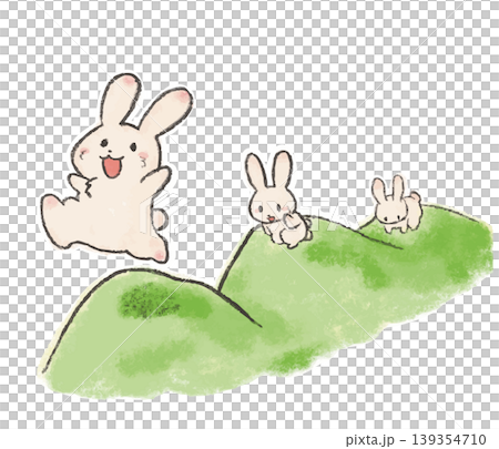 Hop, step, jump - Rabbit character 139354710