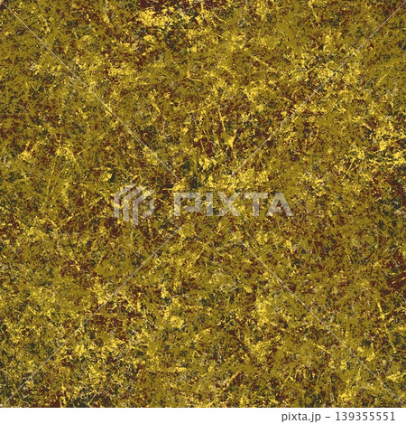 Texture background of a dense, chaotic pattern of ochre, gold, and dark brown tones, resembles organic or mineral surfaces, such as weathered gold leaf or dried moss. Texture background of a dense, chaotic pattern of ochre, gold, and dark brown tones, resembles organic or mineral surfaces, such as weathered gold leaf or dried moss. 139355551
