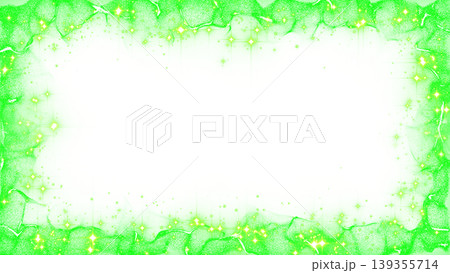 Glitter particle frame effect green Glitter particle frame effect green 139355714