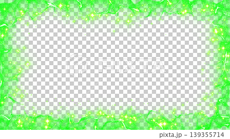 Glitter particle frame effect green Glitter particle frame effect green 139355714
